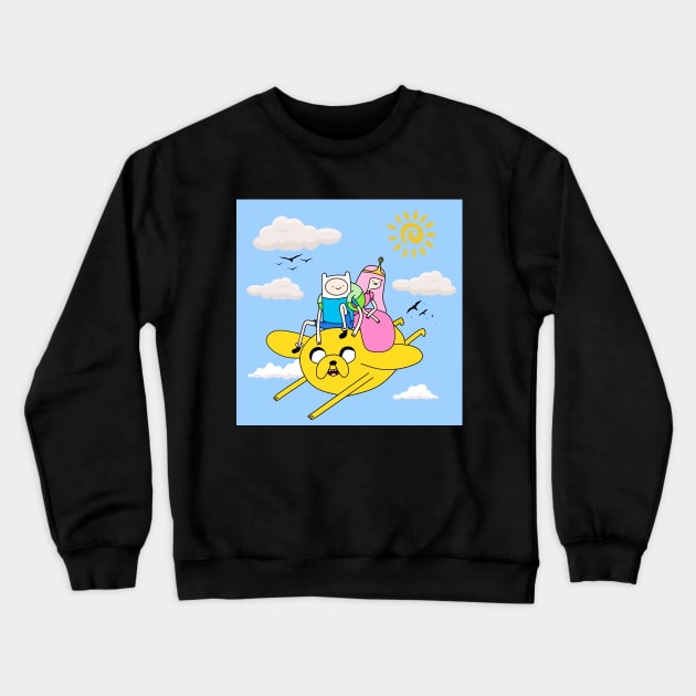 adventure time-jake, finn and princes Crewneck Sweatshirt by screamousking